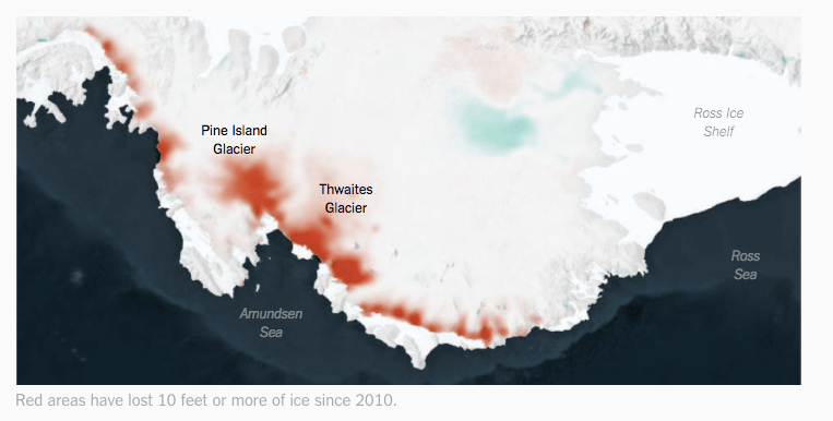 Antarctic ice melting